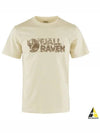 Men s Rush Logo Short Sleeve T Shirt Chalk White - FJALL RAVEN - BALAAN 2