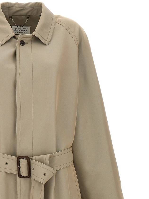 Maison Margiela Long Single-Breasted Trench Coat - MAISON MARGIELA - BALAAN 3