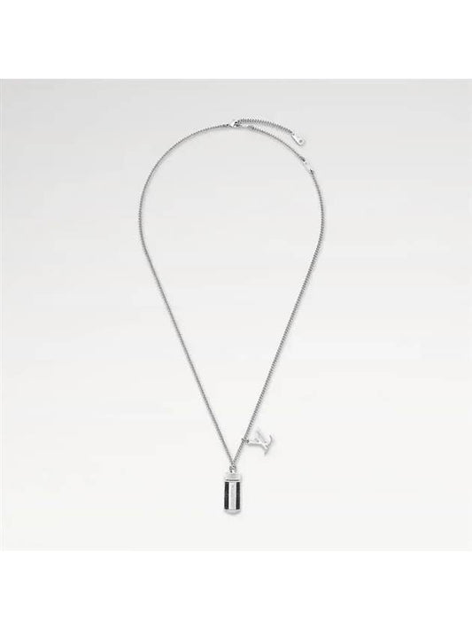 Louis Vuitton Monogram Eclipse Charm Necklace M63641 - HERMES - BALAAN 2