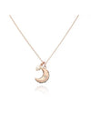 Luna Pendant Crystal Pearl Necklace Rose Gold - SWAROVSKI - BALAAN 5