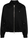 De Coeur Logo Zip-up Jacket Jacket Black - AMI - BALAAN 2