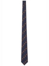 Web Web NonJacquard Graphic Pattern Silk Twill Tie Navy - GUCCI - BALAAN 2