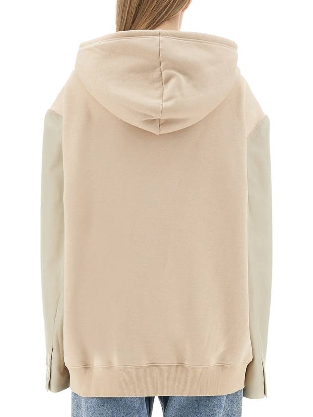 MM6 Logo Applique Contrast Sleeve Hoodie S62GU0119S25596 - MAISON MARGIELA - BALAAN 5