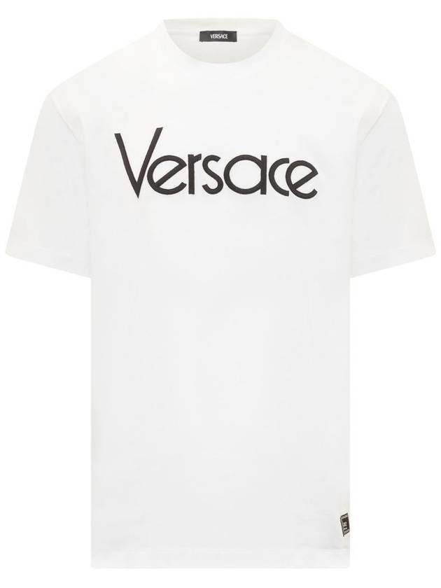 Long Sleeve T-Shirt 1012545 1A09028 1W000 White - VERSACE - BALAAN 2