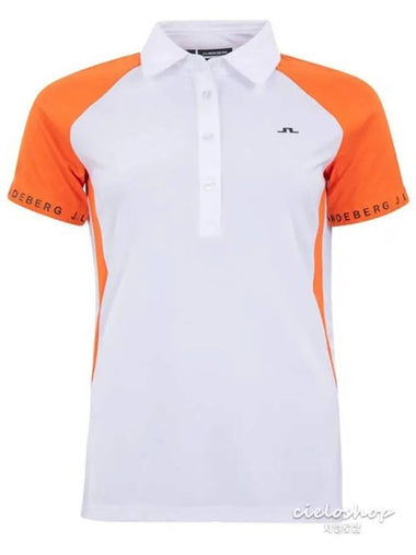 Behati Women s Golf T shirt Orange GWJT04624 - J.LINDEBERG - BALAAN 1