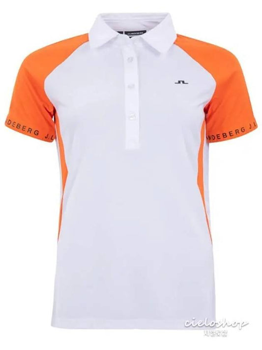 Behati Women s Golf T shirt Orange GWJT04624 - J.LINDEBERG - BALAAN 1