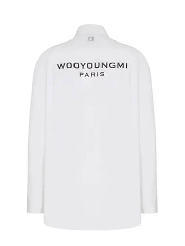 White Cotton Back Logo Shirt W243SH07811W - WOOYOUNGMI - BALAAN 1