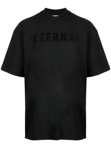 Eternal Crew Neck Cotton Short Sleeve T-Shirt Black - FEAR OF GOD - BALAAN 1