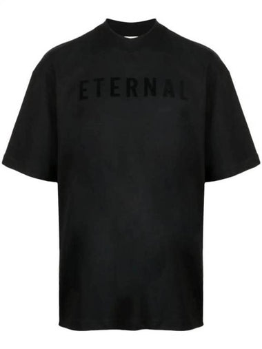 Eternal Crew Neck Cotton Short Sleeve T-Shirt Black - FEAR OF GOD - BALAAN 1