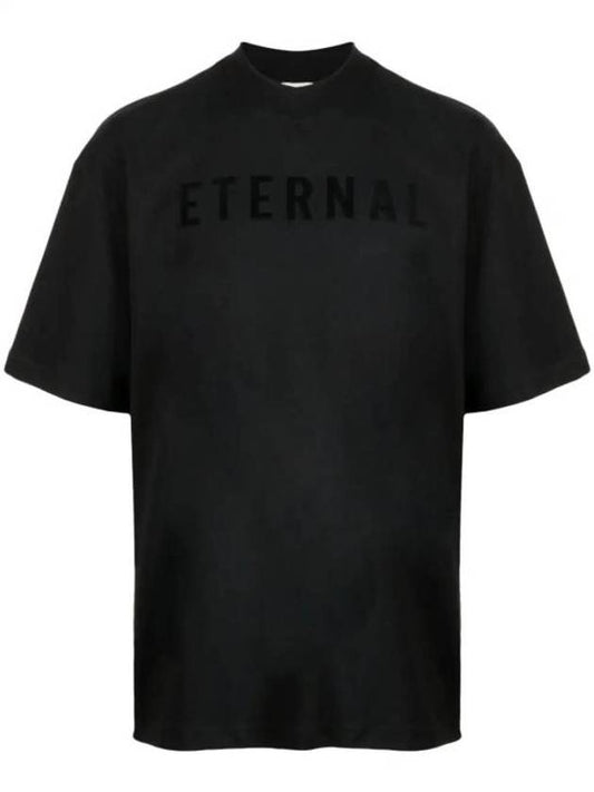 Men's Eternal ETERNAL Crew Neck Short Sleeve T-Shirt Black - FEAR OF GOD - BALAAN 1