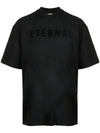 Men's Eternal ETERNAL Crew Neck Short Sleeve T-Shirt Black - FEAR OF GOD - BALAAN 1