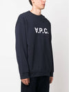 Eliot Logo Sweatshirt Navy - A.P.C. - BALAAN 4