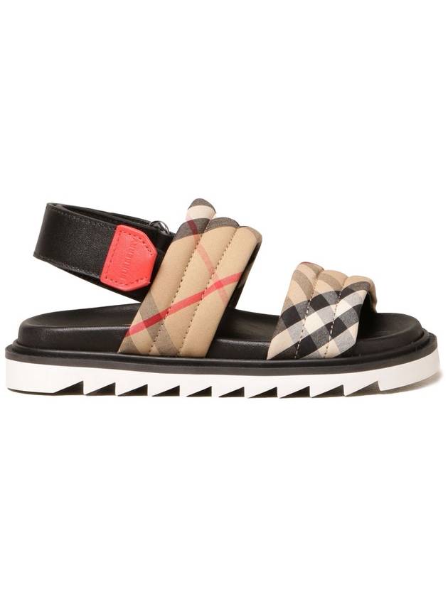 Kids Brewster Check Sandal Archive Beige - BURBERRY - BALAAN 1