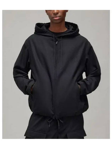 Y 3 U flannel hooded top black HD - Y-3 - BALAAN 1