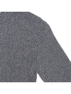 Men's Cashmere Blend Crew Neck Knit Top Grey - AMI - BALAAN 5