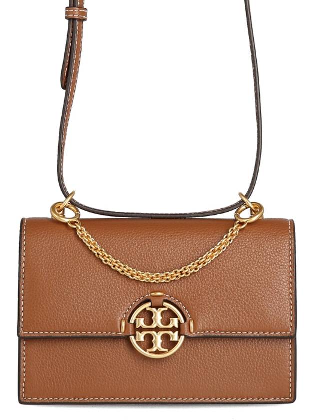 Miller Chain Tote Mini Bag Brown - TORY BURCH - BALAAN.