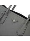 BN2775 Saffiano Dubl Gray Double Bag Warranty - PRADA - BALAAN 8