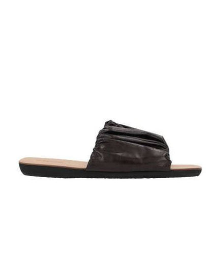 Leather Slippers Black - JIL SANDER - BALAAN 2