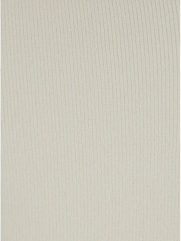 White Pencil Skirt In Ribbed Wool Blend Woman - FABIANA FILIPPI - BALAAN 3