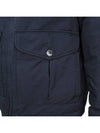 Logo David TC Down Hooded Jacket Navy - STONE ISLAND - BALAAN 9