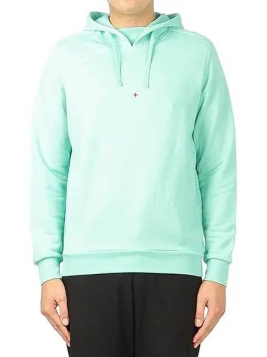 Men's Marina Logo Cotton Hoodie Mint - STONE ISLAND - BALAAN 2