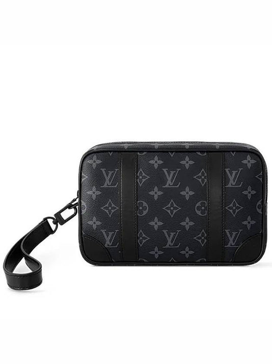 Pochette Kasai Monogram Eclipse Pouch Bag Black - LOUIS VUITTON - BALAAN 2