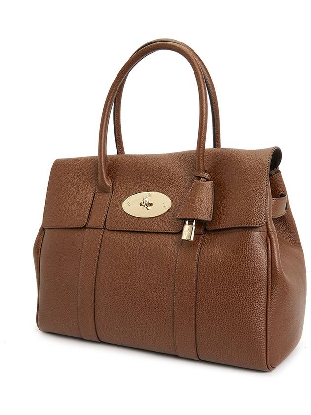 Bayswater Grain Small Classic Leather Tote Bag Brown - MULBERRY - BALAAN 3