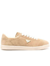 Rain suede low top sneakers beige - PRADA - BALAAN 2