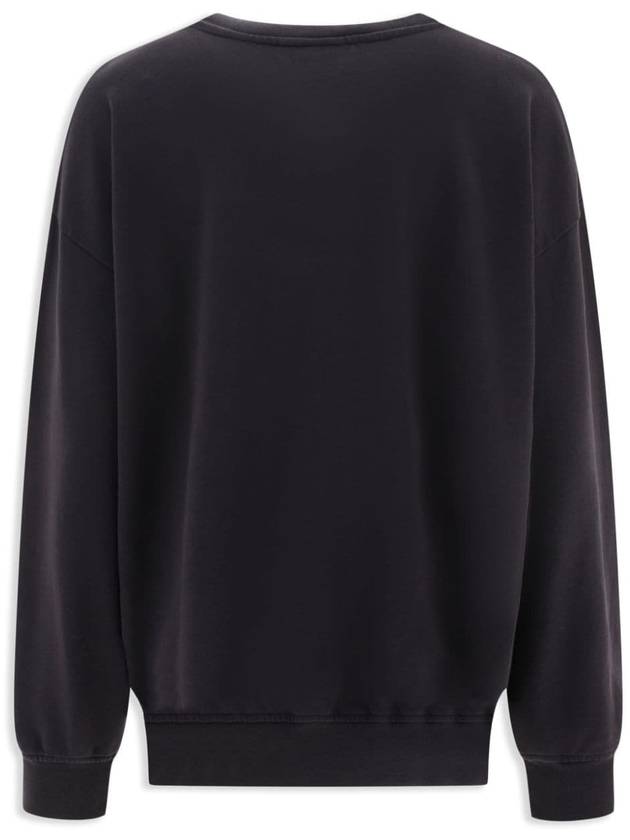 Isoli Oversized Cotton Sweatshirt Black - GANNI - BALAAN 3