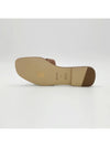 Oran Calfskin Slippers Gold Piqures Ecrues - HERMES - BALAAN 6