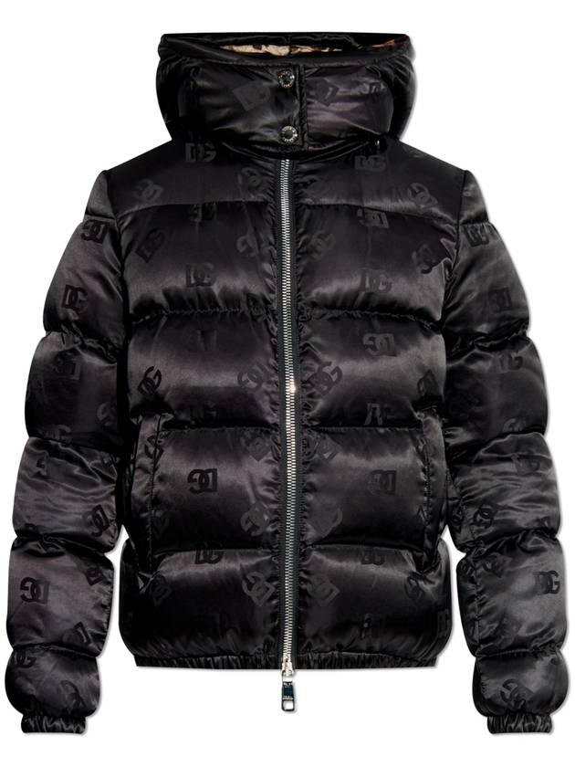 Dolce & Gabbana Down Jacket With Logo, Women's, Black - DOLCE&GABBANA - BALAAN 1