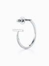 Tiffany Tiffany T hoop earrings medium white gold women's earrings - TIFFANY & CO. - BALAAN 2