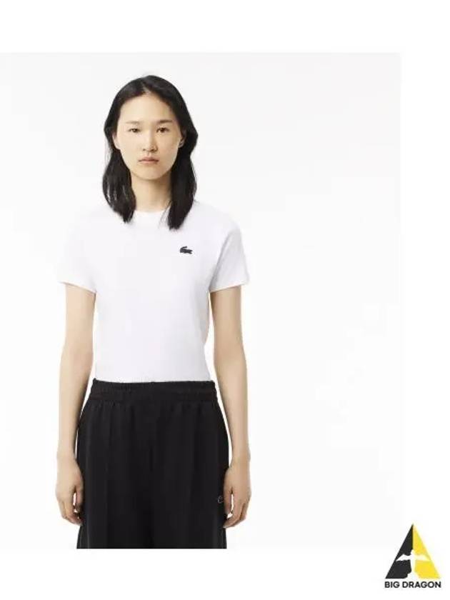 Women s Training Basic T Shirt White - LACOSTE - BALAAN 1