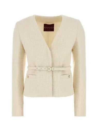 Women s Ivory Tweed Blazer 800177Z8BT3 9200 271167 1149306 - GUCCI - BALAAN 1