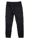 Compass Badge Gabardine Cargo Straight Pants Black - STONE ISLAND - BALAAN 3