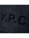 VPC Velvet Logo Denim Ball Cap Blue - A.P.C. - BALAAN 6