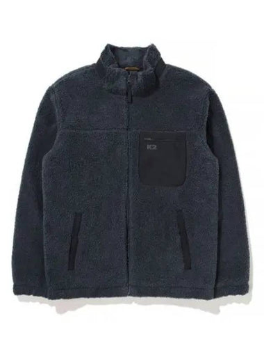 K2 Flywork Silk Boa Fleece Jacket ECO Carbon Blue - KATE - BALAAN 1