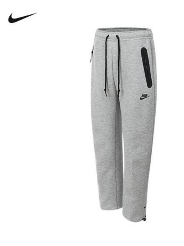 Tech Fleece Open Hem Track Pants Grey - NIKE - BALAAN 1