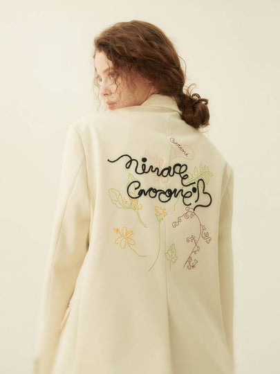 AP HWA Embroidered Jacket Ivory - GOCORI - BALAAN 2