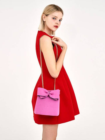Women's Ribbon Mini Bag Indie Pink - SUIN - BALAAN 1