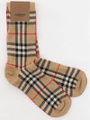 Vintage Check Intarsia Cotton Cashmere Blend Socks Archives Beige - BURBERRY - BALAAN 3