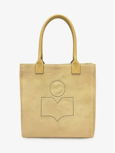 Yenky Logo Small Suede Tote Bag Yellow - ISABEL MARANT - BALAAN 2