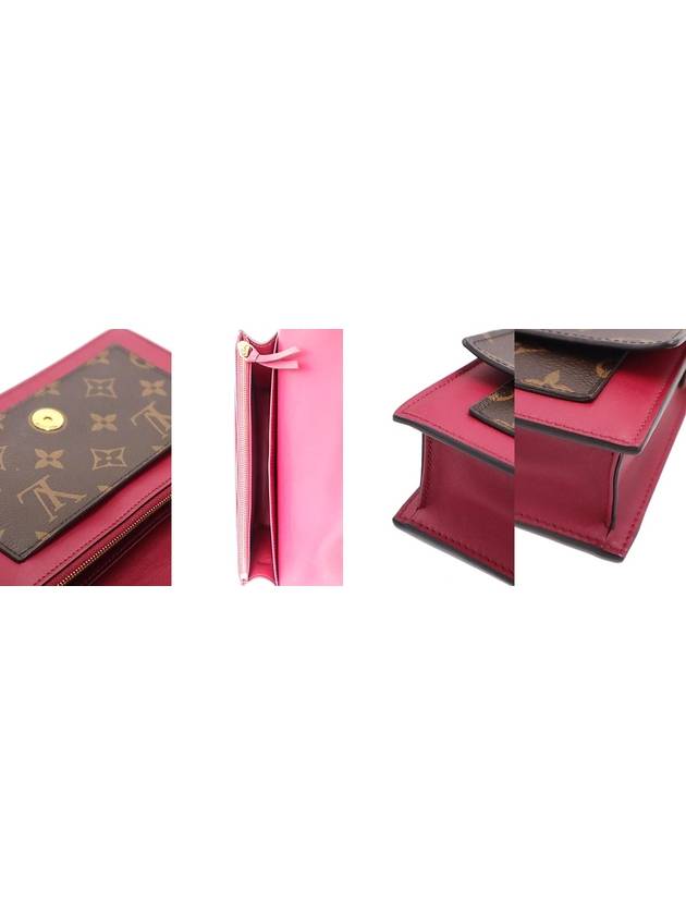 Women s Louis Vuitton M67404 Fuchsia Monogram Leather Flor Chain Wallet Crossbag gt cross bag Gangbuk used luxury goods - LOUIS VUITTON - BALAAN 10