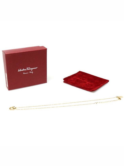 34 1066 Gold Gancini logo necklace - SALVATORE FERRAGAMO - BALAAN 2