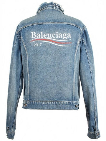 wave logo denim jacket 46 - BALENCIAGA - BALAAN 1