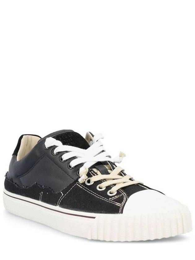 New Evolution Leather Low Top Sneakers Black - MAISON MARGIELA - BALAAN 3