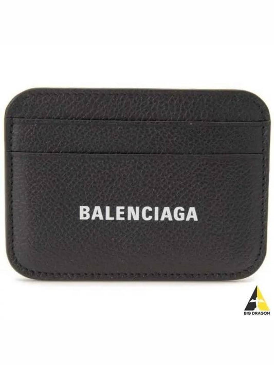 Cash Logo 2 Fold Card Wallet Black - BALENCIAGA - BALAAN 2