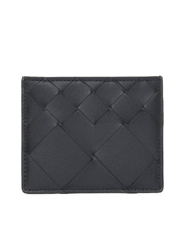 Intrecciato Card Wallet Black - BOTTEGA VENETA - BALAAN 1