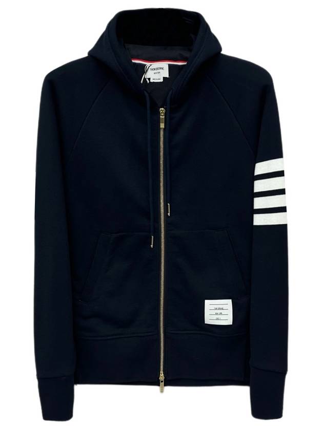 diagonal armband hood zip up MJT022H - THOM BROWNE - BALAAN 1