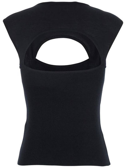 Black Top With Jewel Detail On The Front In Viscose Blend Woman - FEDERICA TOSI - BALAAN 2